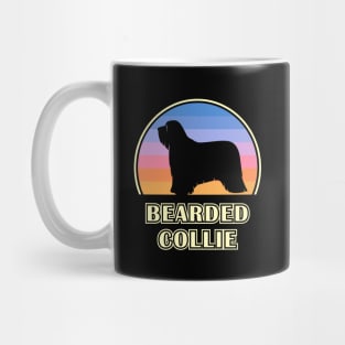 Bearded Collie Vintage Sunset Dog Mug